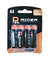 Батарейки щелочные Райдер супер АА 1,5 В 4 шт