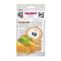 Ароматизатор подвес. "Yammy"  картон с пропиткой Осьминог "Orange Ade"56441