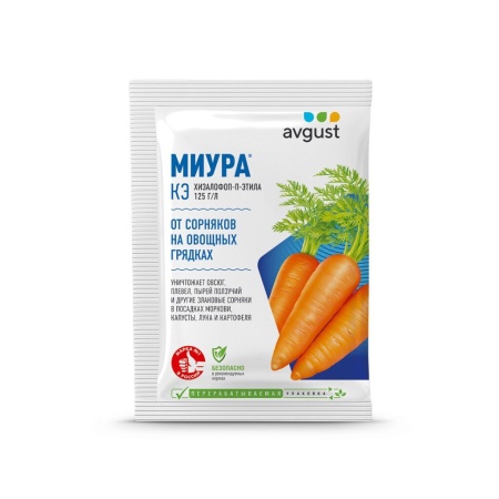 Гербицид Август  Миура для овощных грядок 4мл