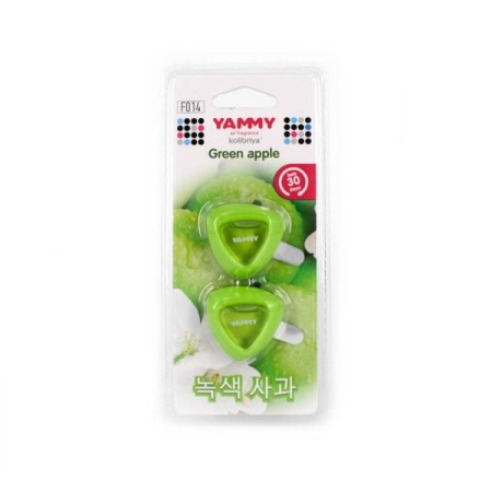 Ароматизатор на дефлектор Yammy жидкий Green apple 64484