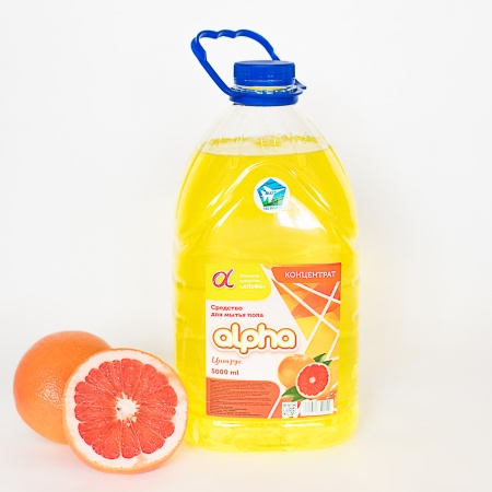Средство для мытья пола Альфа цитрус 5 л (концентрат)